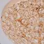SOTTAE Elegant 2 Lights Crystal Cental Shade Bronze Gold Finish Bedroom Living Room Hallway Kids Room Modern Crystal Chandelier Ceiling Light, Ceiling Chandelier Size 11.8''