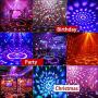 NEQUARE Party Lights Sound Activated Disco Lights Strobe Light 7 Lighting Color Disco Ball with Remote Control for Bar Club Halloween Party DJ Karaoke Xmas Wedding Show and Outdoor