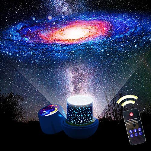 Star Night Lights for Kids, Remote Control Star Projector, with LED Timer, 360 Degree Rotating Planet Night Lighting Lamps Sky Galaxy Constellation Projection for Baby Bedrooms (Remote Flim-7 Set)