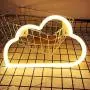 LED Signs Neon Lights for Wall Decor,USB or Battery Decor LED Light,Neon Signs for Bedroom,Decorative LED Neon Light Sign for Bar,Christmas,Home Party,Kids,Girls Living Room (Cloud-Warm White)