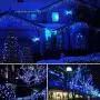 Sheila 65.6 Feet 200LED String Lights 8 Mode Flashing Controller Fairy Twinkle Decorative Lights for Kids Bedroom, Wedding, Chirstmas Tree, Festival Party, Garden, Patio, Room Decoration (Blue)