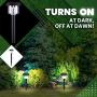 Signature Garden 8 Pack Solar Garden Lights - Super-Bright 15 Lumens; Makes Garden Pathways & Flower Beds Look Great - Easy NO-Wire Install; All-Weather/Water-Resistant (Plastic, Black)