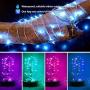 Abtong LED Fairy Lights USB Powered Fairy String Lights 10M 32.8ft RGB LED String Lights APP Sync Music Starry Light Bluetooth Twinkle Light Plug in Color Changing Wire String Light for Bedroom Patio