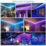 Led Strip Lights,16.4ft RGB LED Light Strip with 44 Keys IR Remote and 12V Power Supply Flexible Color Changing RGB SMD 5050 150leds LED Strip Light Kit for Bedroom,Party,Kitchen,DIY Decoration