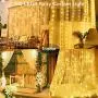 Curtain String Lights, Window Curtain Lights, 300 LED Curtain Fairy Lights, 8 Modes, 3mX3m with Hooks, Waterproof, with Remote Control Timer, for Bedroom Christmas Party Garden Decoration
