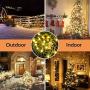 Toodour Solar Christmas Lights, 2 Packs 72ft 200 LED 8 Modes Solar String Lights, Waterproof Solar Outdoor Christmas Lights for Garden, Patio, Fence, Balcony, Christmas Tree Decorations (Warm White)