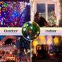 105ft 300 LED Christmas String Lights, End-to-End Plug 8 Modes Christmas Lights - UL Certified - Outdoor Indoor Fairy Lights Christmas Tree, Patio, Garden, Party, Wedding, Holiday, (Colored)