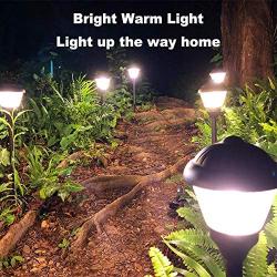 VOLISUN Pathway Lights Outdoor,4 Pack 12V Low Voltage Waterproof Landscape Lights for Garden, Landscape, Path, Yard, Patio, Driveway, Walkway(Warm White)