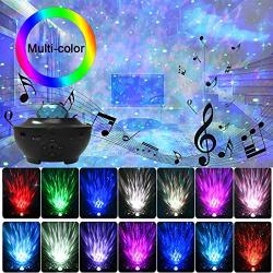 Smart Night Light Projector for Bedroom, Galaxy Projector Light Works with Nebula Cloud Light Ocean Wave Projector Bluetooth Speaker Gift for Adults Game Room Party Home Theatre Decoration