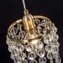 Linour Pendant Light Fixtures Crystal Chandelier Modern Ceiling Light Chrome Finish Crystal Pendant lamp for Living Room Bedroom Restaurant Porch, Copper