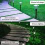 UMICKOO Solar Lights Outdoor, 8 Pack Auto Changing Solar Pathway Colorful Bright Glass Garden Lights,Waterproof Solar Powered Landscape Lights for Lawn Patio Courtyard Walkway Yard (Warm White)
