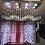 Modern K9 Crystal Raindrop Chandelier Lighting Flush Mount Ceiling Light Fixture for Dining Room,Lobby,Kitchen Island (8 Lights)