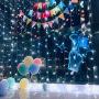Ever Smart String Lights LED Curtain Lights Twinkle String White Lights 8 Modes New Version Fairy Linkable String Light for Christmas Party Wedding Patio Lawn Garden Decorative Lights
