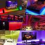 LED Light Strip 55ft AveyLum Flexible RGB Rope Lights 5050 SMD 480 LEDs Non Waterproof IP20 16M Tape Light with 44 Keys Wireless Controller and 24V Power Adapter for Home Kitchen Party TV Deco