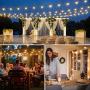 String Lights - Baxstel G40 with 27pcs Edison Light Bulbs, 25FT Clear Globe Patio Lights Outdoor Waterproof for Backyard Porch Balcony Indoor/Outdoor Commercial Decoration… String Lights - Baxstel G40 with 27pcs Edison Light Bulbs, 25FT Clear Globe Patio Lights Outdoor Waterproof for Backyard Porch Balcony Indoor/Outdoor Commercial Decoration…