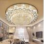 KALRI Luxury Crystal Chandelier LED Ceiling Lamp Flush Mount Modern Pendant Lighting Fixtures for Living Room Bar Shop (Dia 31.5)