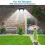 Yomisga Solar Lights Outdoor Wireless Motion Sensor Powered Security Light with 70LED 3 Rotatably Adjustable Heads IP65 Waterproof Flood lamp for Your Porch,Yard, Garden (1pack)