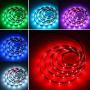 Tingkam 65.6 ft 20 M Waterproof 5050 SMD RGB LED Flexible Strip Light Black PCB Board Color Changing Decoration Lighting 150 LEDs Kit + 20 Key Remote Controller+ 6 A US Power Adapter