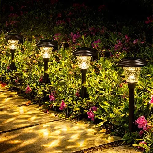 GIGALUMI 8 Pack Solar Pathway Lights, Solar Garden Lights Outdoor Warm White, Waterproof Led Path Lights for Yard, Patio, Landscape, Walkway (Brown) GIGALUMI 8 Pack Solar Pathway Lights, Solar Garden Lights Outdoor Warm White, Waterproof Led Path Lights for Yard, Patio, Landscape, Walkway (Brown)