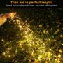 Kolpop Solar String Lights, 105FT 320 LED Solar Fairy Lights 8 Modes Copper Wire Solar Powered String Lights Outdoor Waterproof Decoration Lights for Garden Patio Party Christmas Tree Warm White