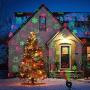Christmas Laser Projector Lights, 8 Patterns Led Projection Lights with Remote, Landscape Projector Spotlights, Red and Green Star Show, Decoration for Outdoor and Indoor, Christmas, New Year, Holiday