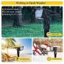 Landscape Lights Outdoor Solar Powered, Dusk to Dawn Path Lights 5000K Daylight, Solar Uplights for Tree, 2-in-1 Wireless Low Volt Garden Backyard Floodlights, EMANER (5000K Solar Spotlights, 2-Pack)