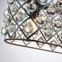 Saint Mossi Antique Bronze Frame with Clear Crystal Glass Chandelier Lighting 43'' inch Length Linear Chandelier for Kitchen Island, Dining Room Raindrop Crystal Chandeleir, Mossinal Collection