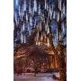 Joiedomi Christmas Meteor Shower Lights Falling Rain Drop Icicle String Lights 288 LEDs 8 Tube 30cm White, for Halloween Christmas Holiday Party Home Patio Outdoor Decoration (1)