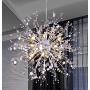 GDNS 12 Pcs Lights Chandeliers Firework LED Light Stainless Steel Crystal Pendant Lighting Ceiling Light Fixtures Chandeliers Lighting,Dia 23.5 inch