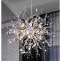 GDNS 12 Pcs Lights Chandeliers Firework LED Light Stainless Steel Crystal Pendant Lighting Ceiling Light Fixtures Chandeliers Lighting,Dia 23.5 inch