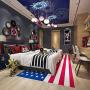 Indoor chandelier lighting LED Pendant Light Childrens Room Spider-Man Lighting 3-Light Hanging Lamp Glass Lampshade Boys Bedroom Decorative Lamp Cartoon Children Pendant Lamp Living Room Dining Room