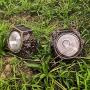 Solar Garden Rock Lights Outdoor,Ronana 2 Pack 10 LED Waterproof Solar Powered Rock Light with Ground Plug， Outdoor Landscaping Spotlights, for Indoor and Outdoor Decoration