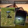 Solar Post Light Outdoor, Aluminum Exterior Motion Sensor Post Pole Lantern with 3 Inch Pier Mount Base, Daylight White 6500K Glass Post Cap Ligh