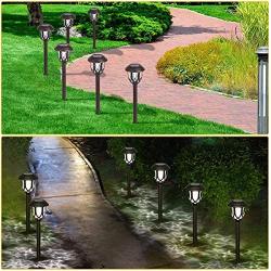 Solar Lights Outdoor Decorative - Gichies Solar Pathway Lights 10 Pack Waterproof Solar Lights Outdoor for Garden Pathway Walkway Yard Landscape Patio (Cool White)