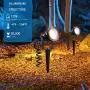 SUNVIE 12W LED Landscape Lights Low Voltage Garden Pathway Lights Super Warm White 12V Waterproof Outdoor Spotlights for Driveway Walkway Yard Patio Porch Trees with Spike Stand (10 Pack)