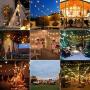 ZOTOYI 100Ft Outdoor Patio String Lights G40 Globe Lights with 50+2Pcs LED Bulbs, Waterproof IP65 Hanging Lights for Bistro, Backyard, Gazebo, Party, Wedding, 2700K Warm White, E12 Sockets