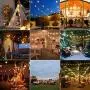 ZOTOYI LED Outdoor String Lights, 50Ft G40 Waterproof IP65 UL Listed Commercial Grade Globe Lights String with 25Pcs E12 Sockets Patio Lights for Indoor, Garden, Bistro, Backyard, Wedding