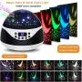 Stars Night Light Projector with Timer & Music, Remote Control Projection Lamp for Kids, Rotating Kids Night Lights for Bedroom, Sleep Helper and Gift Choice for Babies Girls Boys (Black)