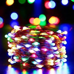 Toodour Solar Christmas Lights, 72ft 200 LED 8 Modes Solar Fairy Lights, Waterproof Solar Outdoor Christmas String Light for Garden, Party, Wedding, Holiday, Christmas Tree Decorations (Multicolor)