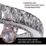 SEFINN FOUR LED Chandelier Modern Flush Mount Crystal Ceiling Pendant Lights 60 inch Length 28 inch Outer Diameter, Round 3 Rings(30+50+70)