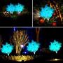 Maelove Solar Lights Outdoor Decorative, 2 Pack LED Solar Flower Lights IP65 Waterproof Solar Powered Stake Lights for Garden Patio Yard Pathway