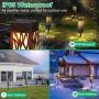 TomCare Solar Lights Outdoor Upgraded Bright Solar Pathway Lights Bigger Size Decorative Solar Garden Lights Waterproof Solar Powered Led Landscape Lighting for Path Lawn Patio Yard Walkway, 8 Pack