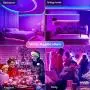 Led Strip Lights, 82ft/25m Long Smart Led Light Strips Music Sync 5050 RGB Color Changing Rope Lights,Bluetooth APP/IR Remote/Switch Box Control Led Lights for Bedroom,Home Decoration,Party,Festival