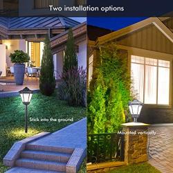 Solar Lights Outdoor, Sunix Radar Motion Sensor 108 LED Waterproof Garden Light Auto On/Off Landscape Lighting for Pathway, Driveway, Patio, Yard Decoration（2 Pack）