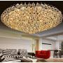 A Million Luxury Crystal Chandelier Flush Mount 31.5'' Modern Minimalist Design Pendant 15-Light Ceiling Light Fixture for Living Room Bedroom Restaurant Kitchen Lobby, E12 Socket