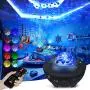 Qimedo Star Night Light Projector Galaxy Projector Night Light for Bedroom Galaxy 360 Pro Bluetooth Speaker Work with 10 Lighting Modes Remote, Timer, USB Powered Star Sea Projector