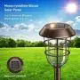 Solar Pathway Lights Outdoor, KOOPER Solar Lights Outdoor, 6 Pack Metal IP65 Waterproof Bright LED Solar Lights for Walkway Garden Yard Patio Decoration, White Light Solar Pathway Lights Outdoor, KOOPER Solar Lights Outdoor, 6 Pack Metal IP65 Waterproof Bright LED Solar Lights for Walkway Garden Yard Patio Decoration, White Light