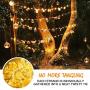 HEHUI Photo Clips String Light，33 ft 100 LED Waterproof Fairy String Lights with 100 Clips, Battery/USB Powered String Lights with Photo Clips 8 Lighting Modes for Bedroom Christmas Wedding Parties