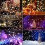 LEDshope Snowfall Projector LED Lights Wireless Remote, IP65 Waterproof Rotatable White Snow For Valentines Day Christmas Halloween Holiday Party Wedding Garden New Year House Landscape Decorations