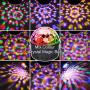 Bluetooth Disco Ball Lights,SOLMORE 9 Colors Party Lights Disco Ball Sound Activated Strobe Light with Remote Control USB DJ Lights LED Disco Ball Night Lamp for Kid Bedroom Bar Club KTV